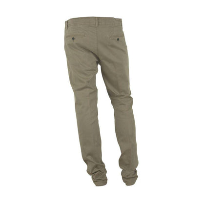 Made in Italy Beige Cotton Men Pant