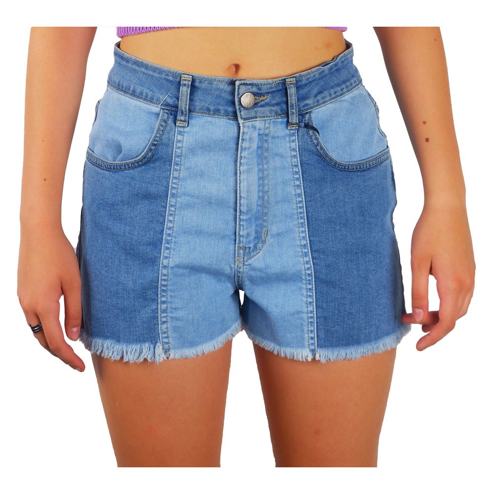 Comme Des Fuckdown Blue Cotton Women's Denim Short