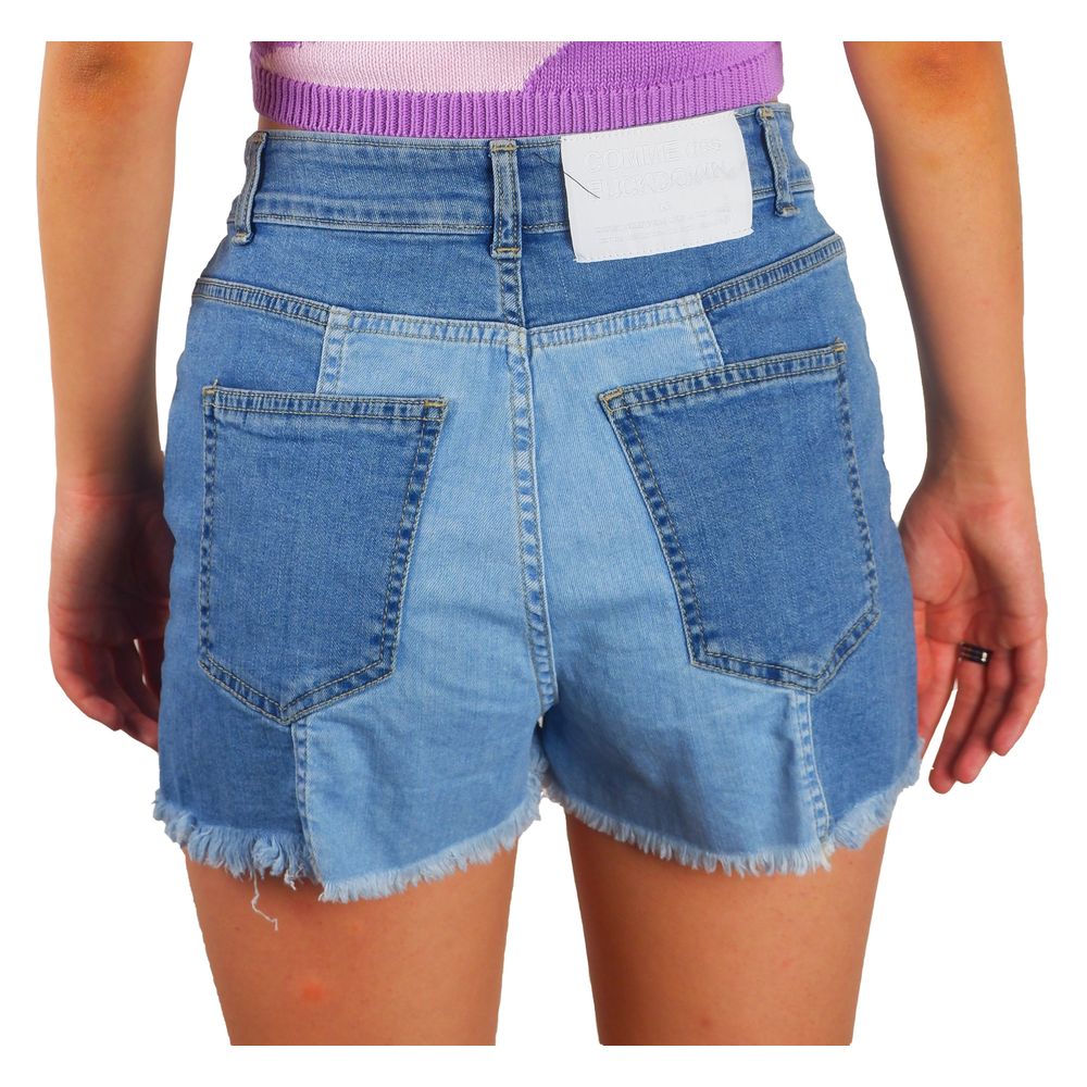 Comme Des Fuckdown Blue Cotton Women's Denim Short