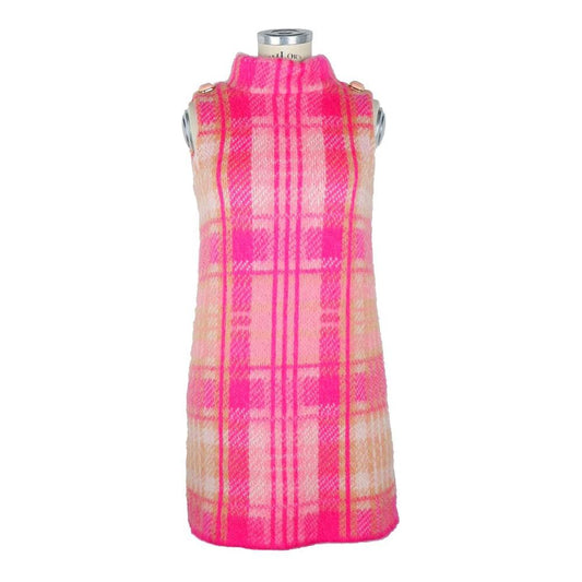 Elisabetta Franchi Fuchsia Marabou Women Dress EL-8361-IT44|L