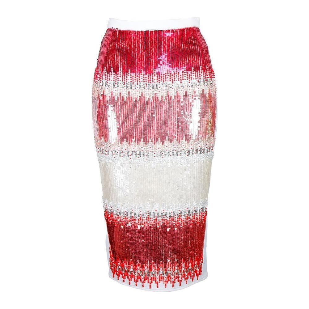 تنورة نسائية من البوليستر باللون الأبيض من Elisabetta Franchi