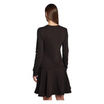 Love Moschino Chic Embossed Logo Cotton Blend Dress