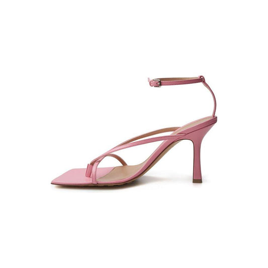 Bottega Veneta Elegant Pink Leather Sandals for Sophisticated Style BOVE-444675-EU38/US8