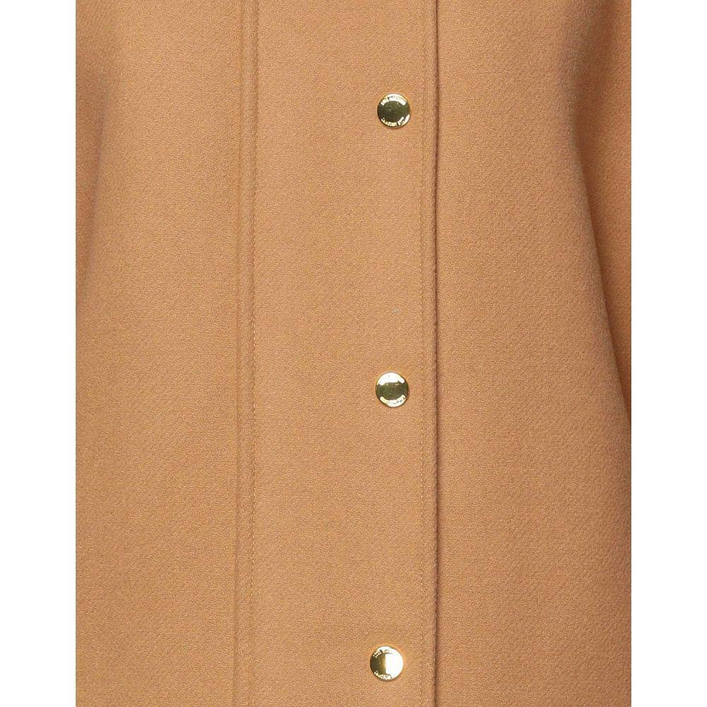 Love Moschino Brown Wool Women Coat LO-7652-IT46 | L