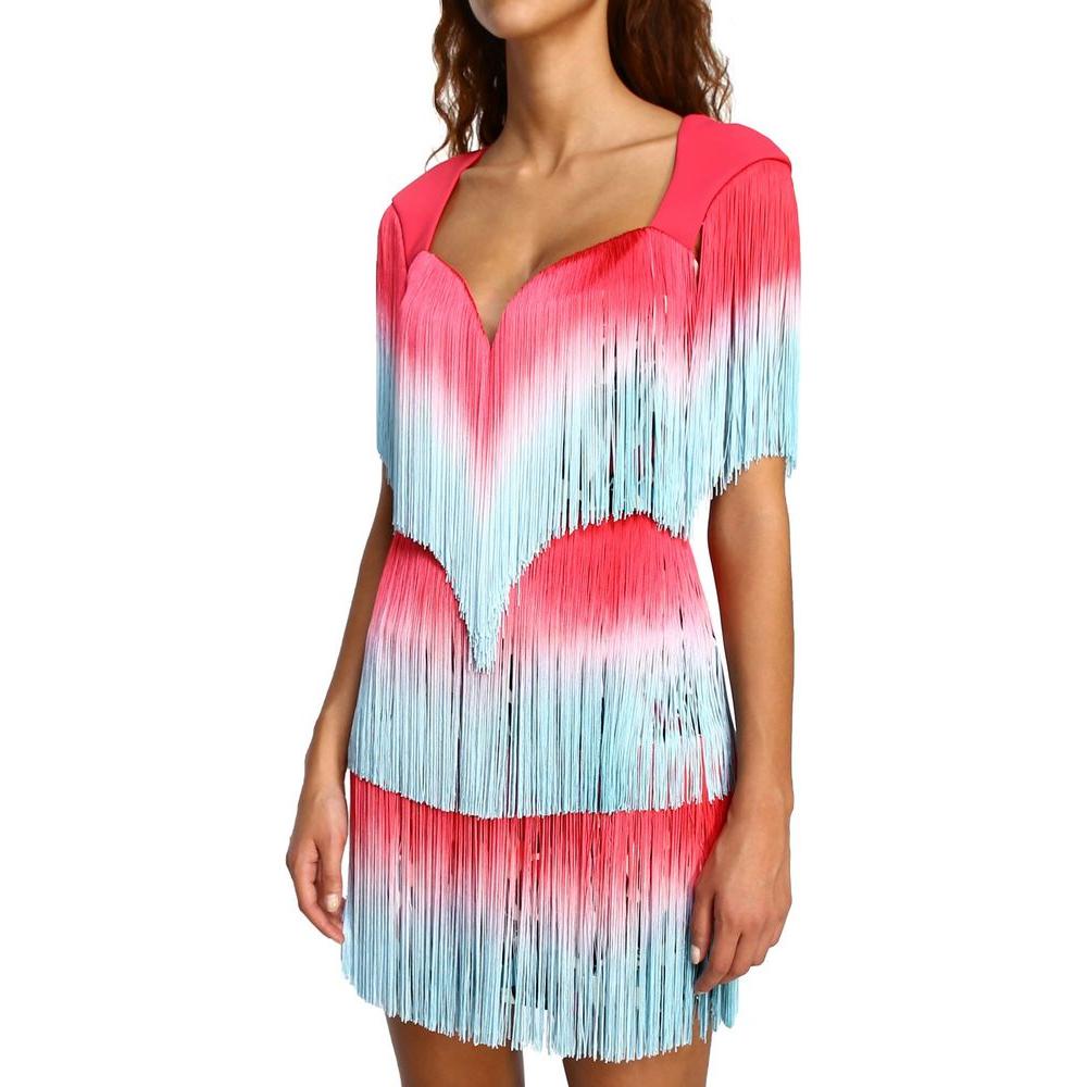 فستان نسائي من البوليستر باللون الوردي من Elisabetta Franchi