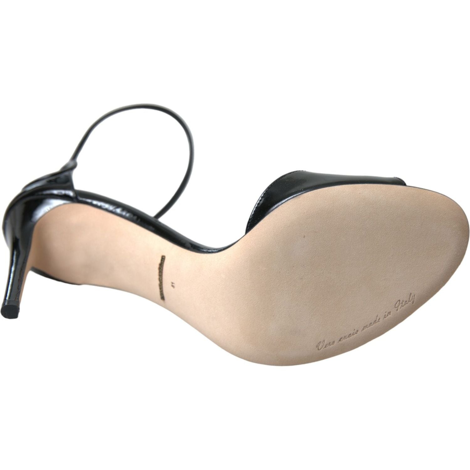 حذاء Dolce &amp; Gabbana KEIRA بكعب عالٍ من الجلد الأسود