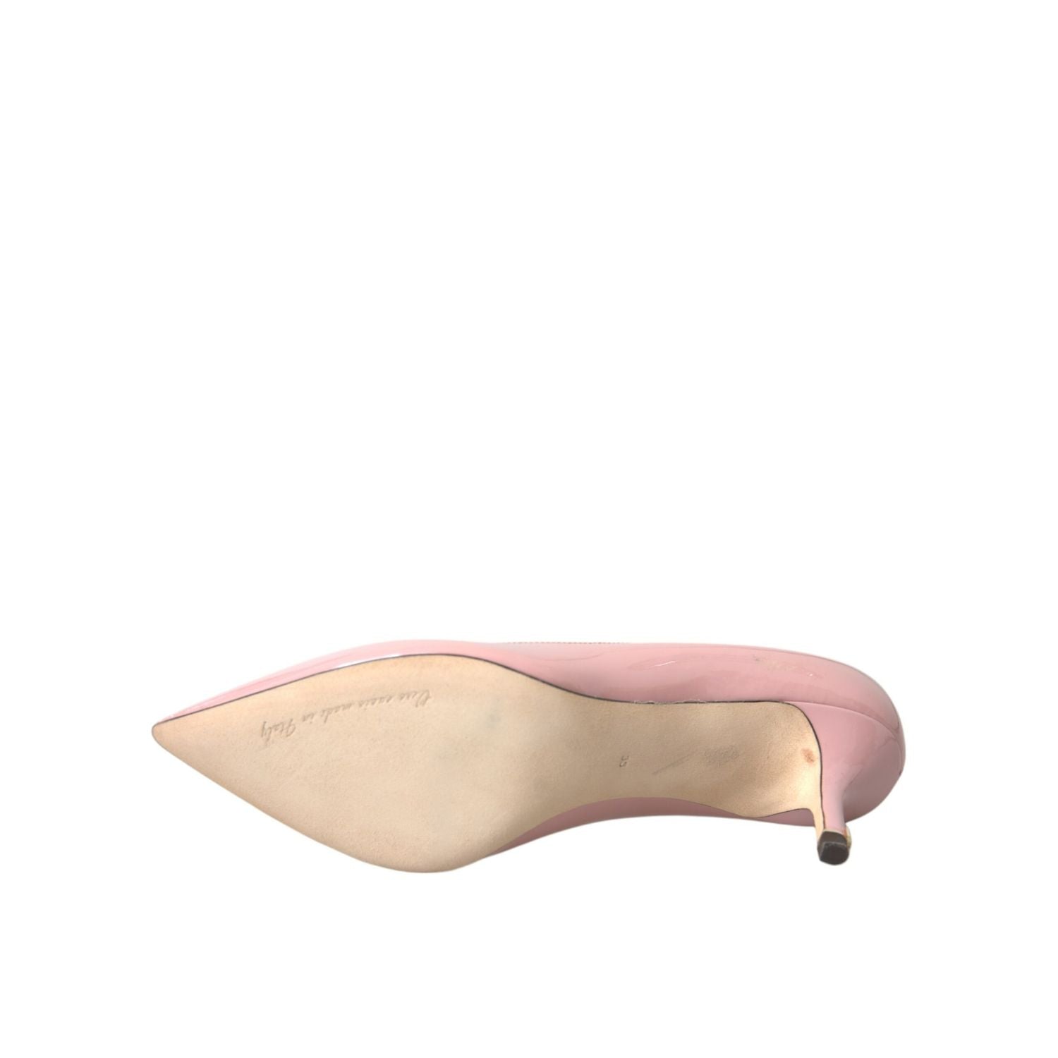 Dolce & Gabbana Light Pink Patent Leather Heels Pumps Shoes