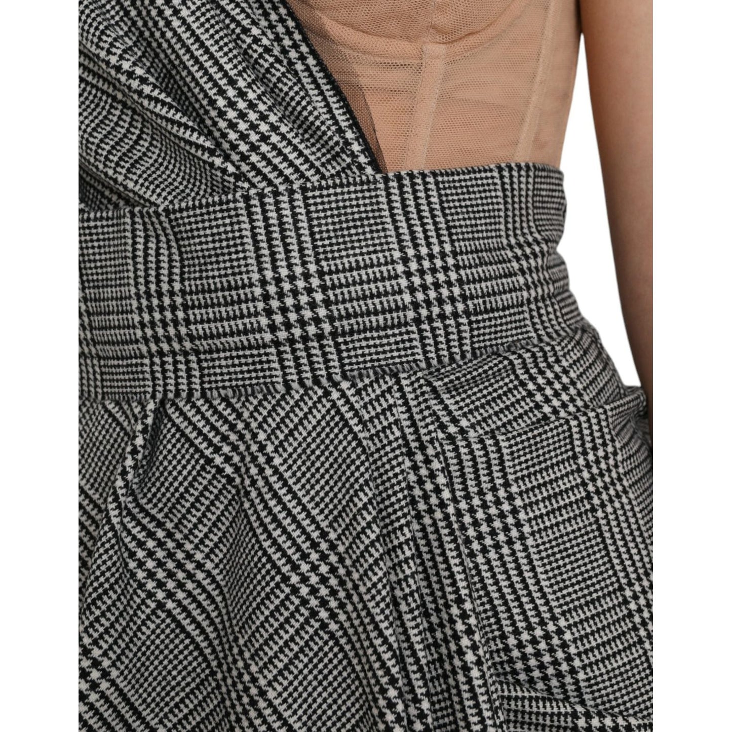 Dolce & Gabbana Gray Beige Layered One Shoulder Maxi Dress DR281185-48