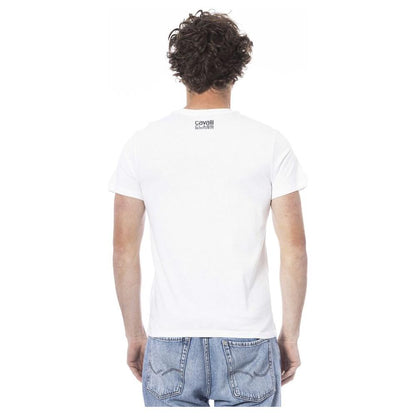 Cavalli Class White Cotton Men's T-Shirt