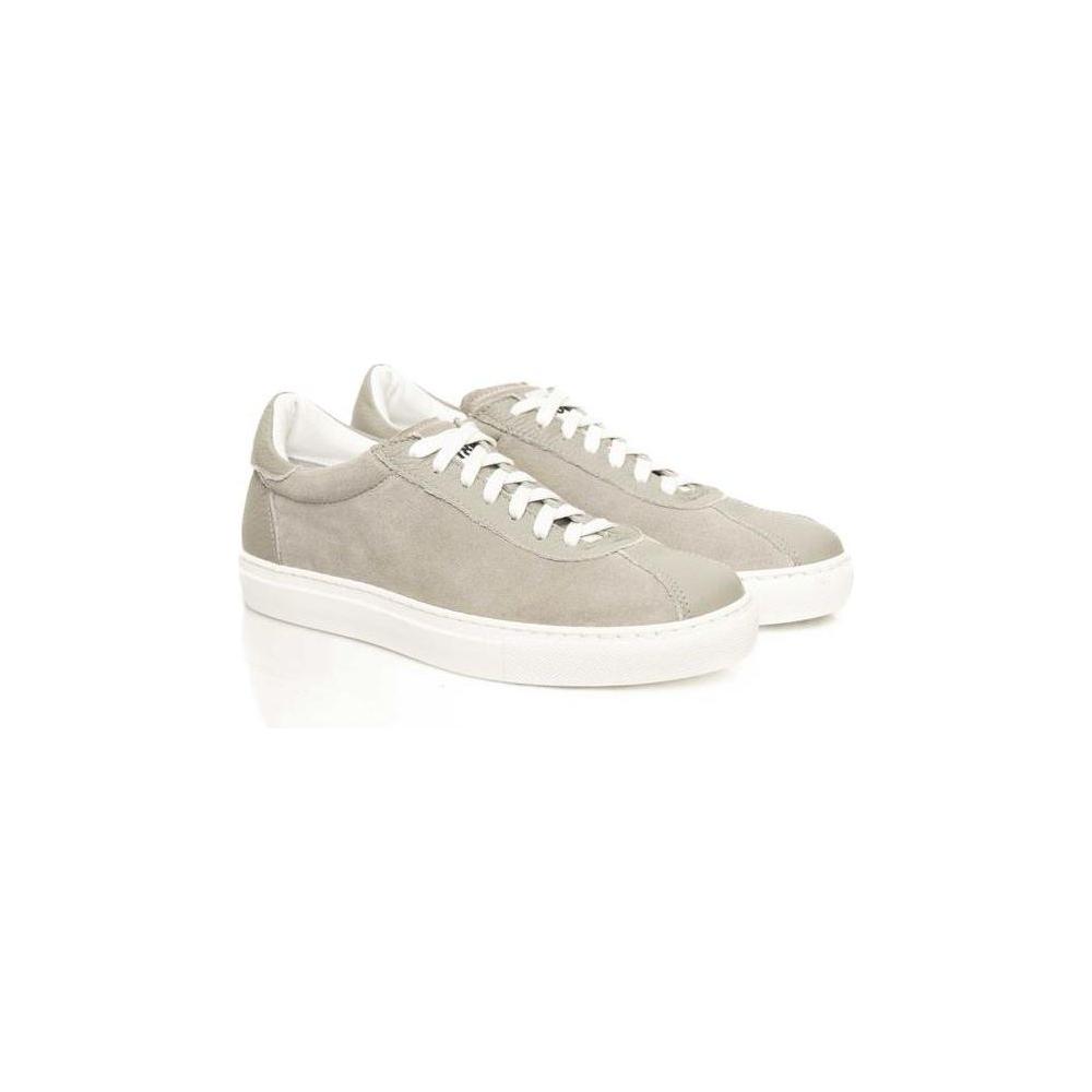 Cerruti 1881 Gray Cowhide Sneaker
