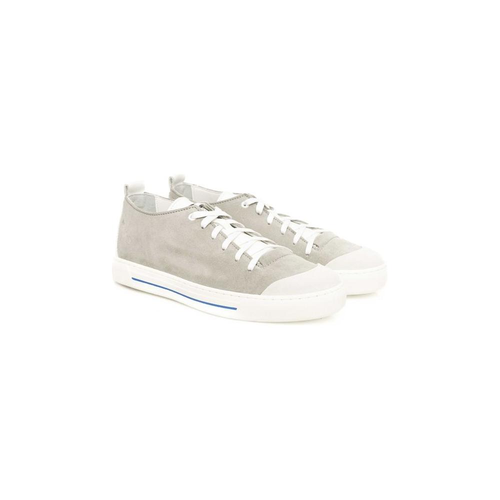 Cerruti 1881 Gray Cowhide Sneaker