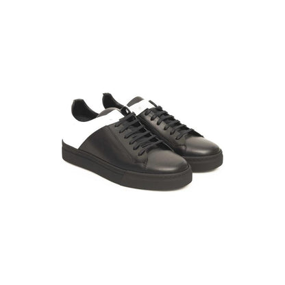Cerruti 1881 Black Cowhide Men Sneaker
