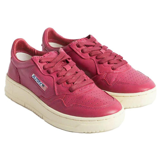 Autry Fuchsia Goatskin Women Sneaker AU-13016-IT38|XS