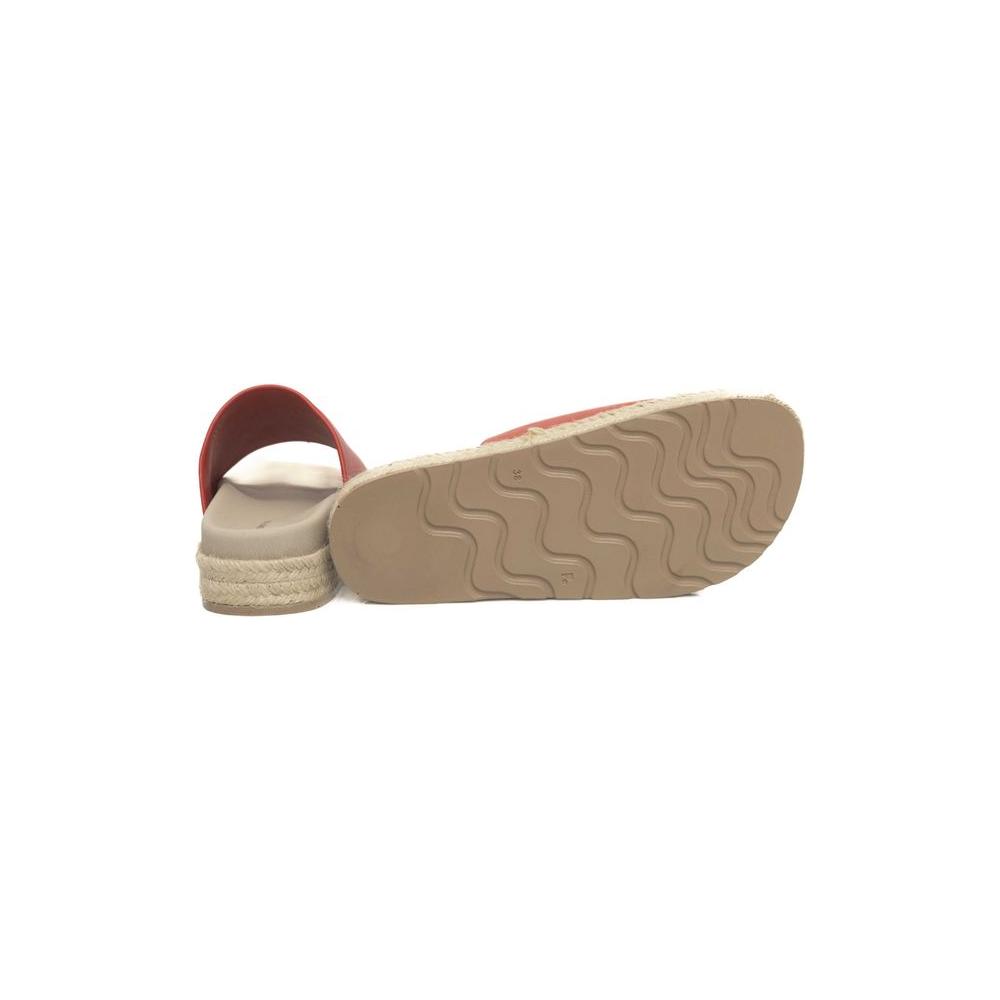 Cerruti 1881 Red Calfskin Sandal