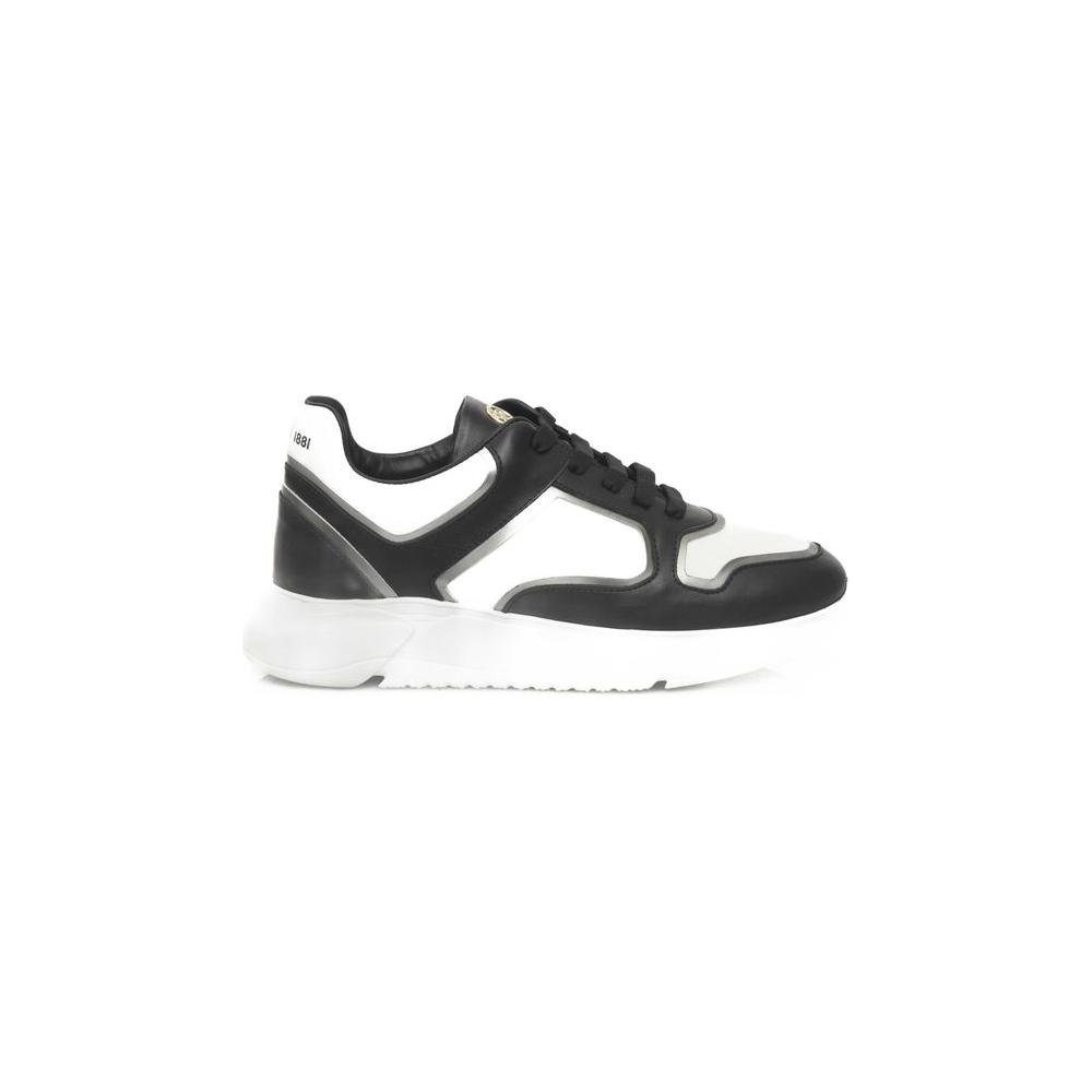 Cerruti 1881 Black And White Cowhide Sneaker