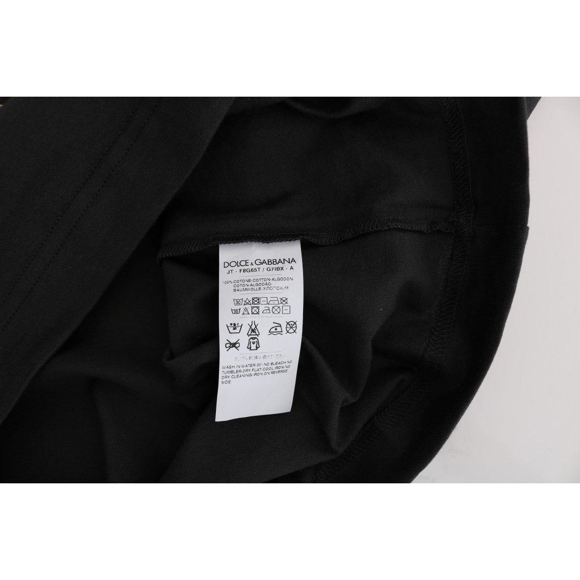 优雅灰色棉质 T 恤，带独家印花