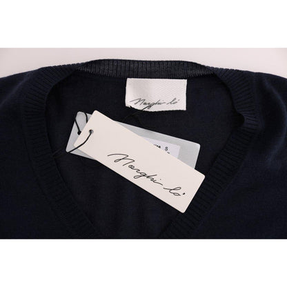 MARGHI LO' Blue Wool Long Sleeve Shift Dress