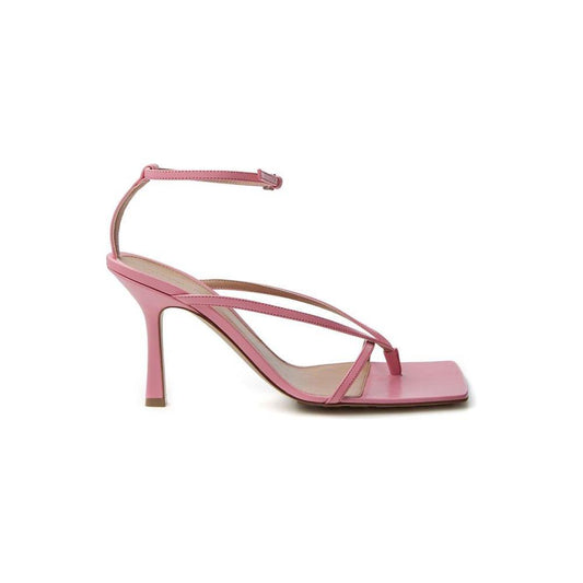 Bottega Veneta Elegant Pink Leather Sandals for Sophisticated Style BOVE-444675-EU38/US8