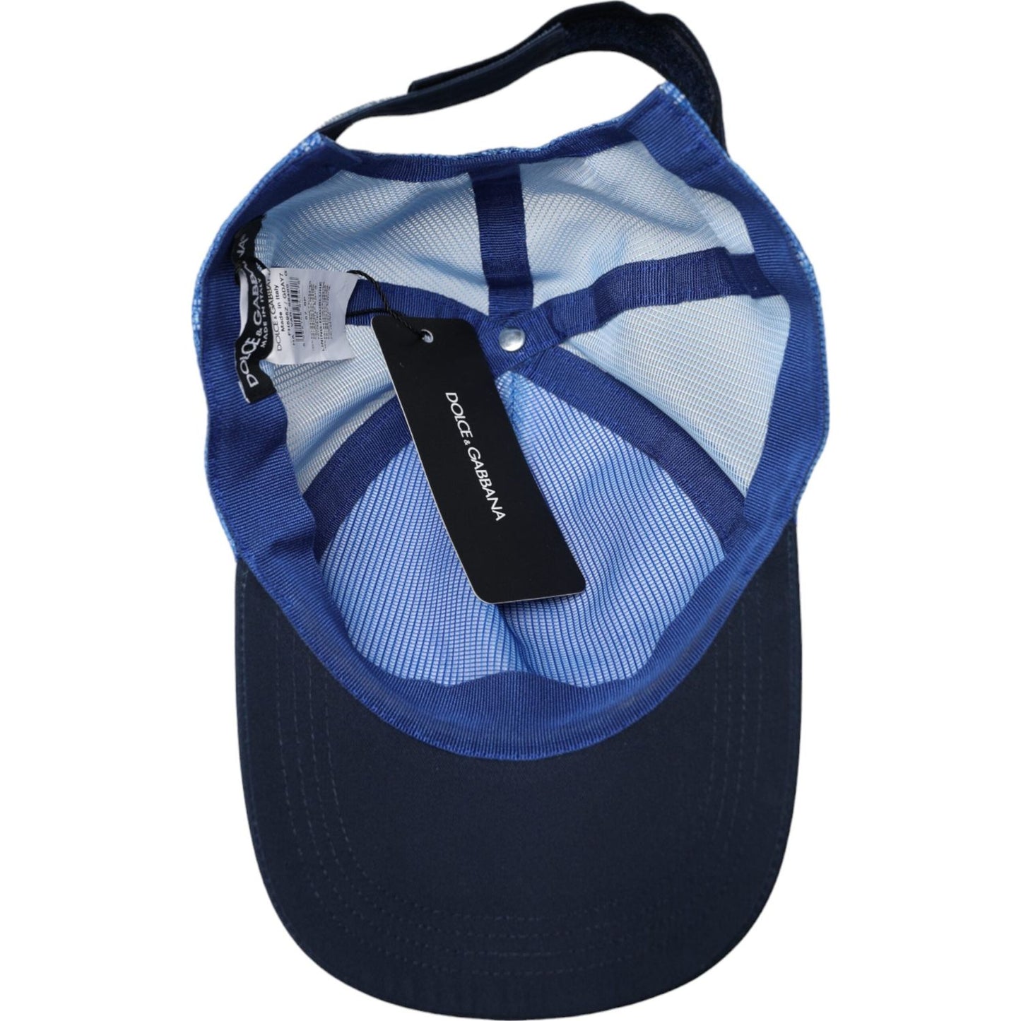 Dolce & Gabbana Blue White Black Italia Mesh Baseball Hat HAT9514-57