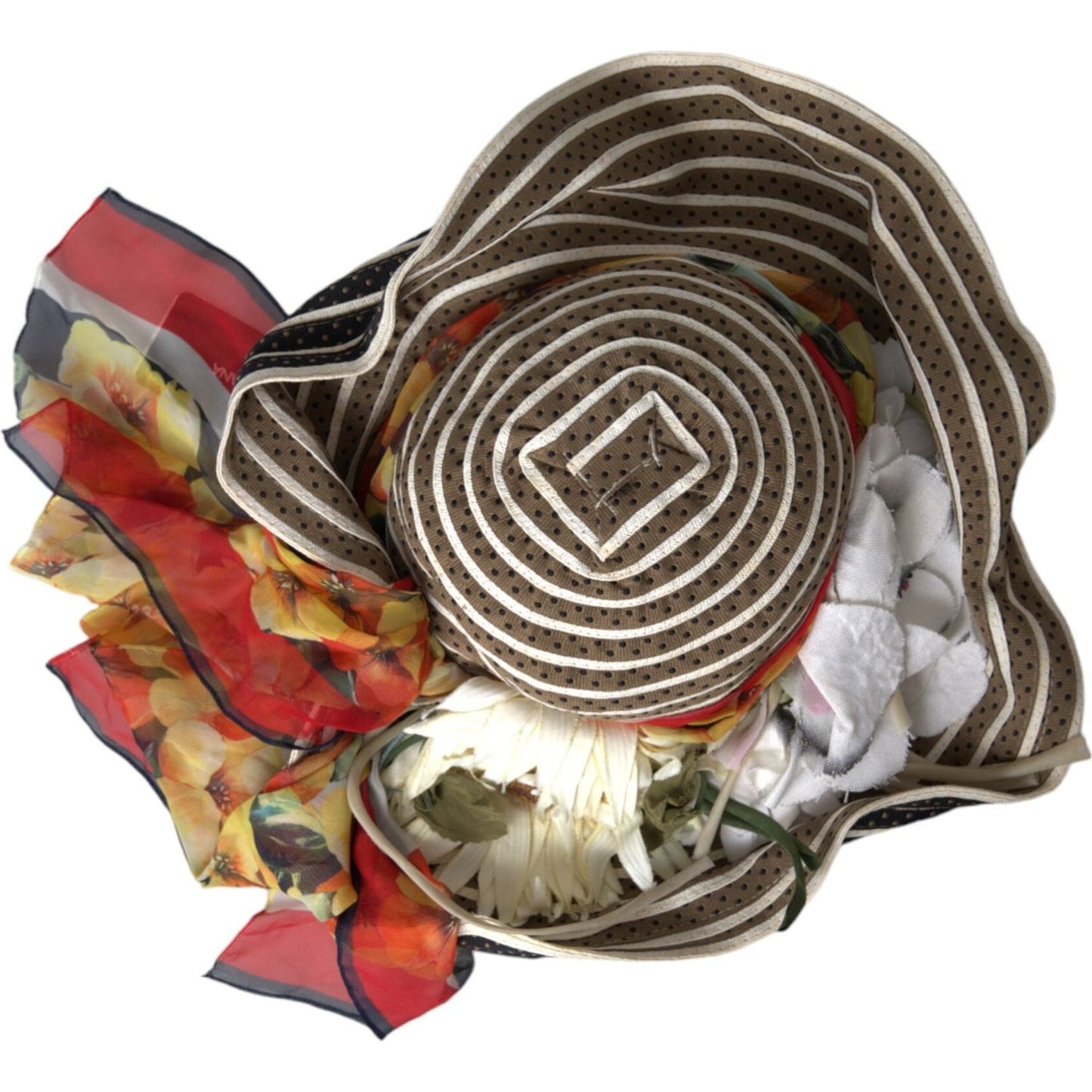 Dolce & Gabbana Multicolor Fantasy Wide Brim Floppy Hat HAT9529-56