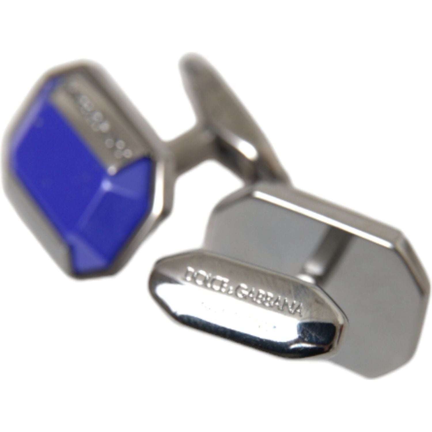 أزرار أكمام من الكريستال من دولتشي آند غابانا مطلية بالفضة