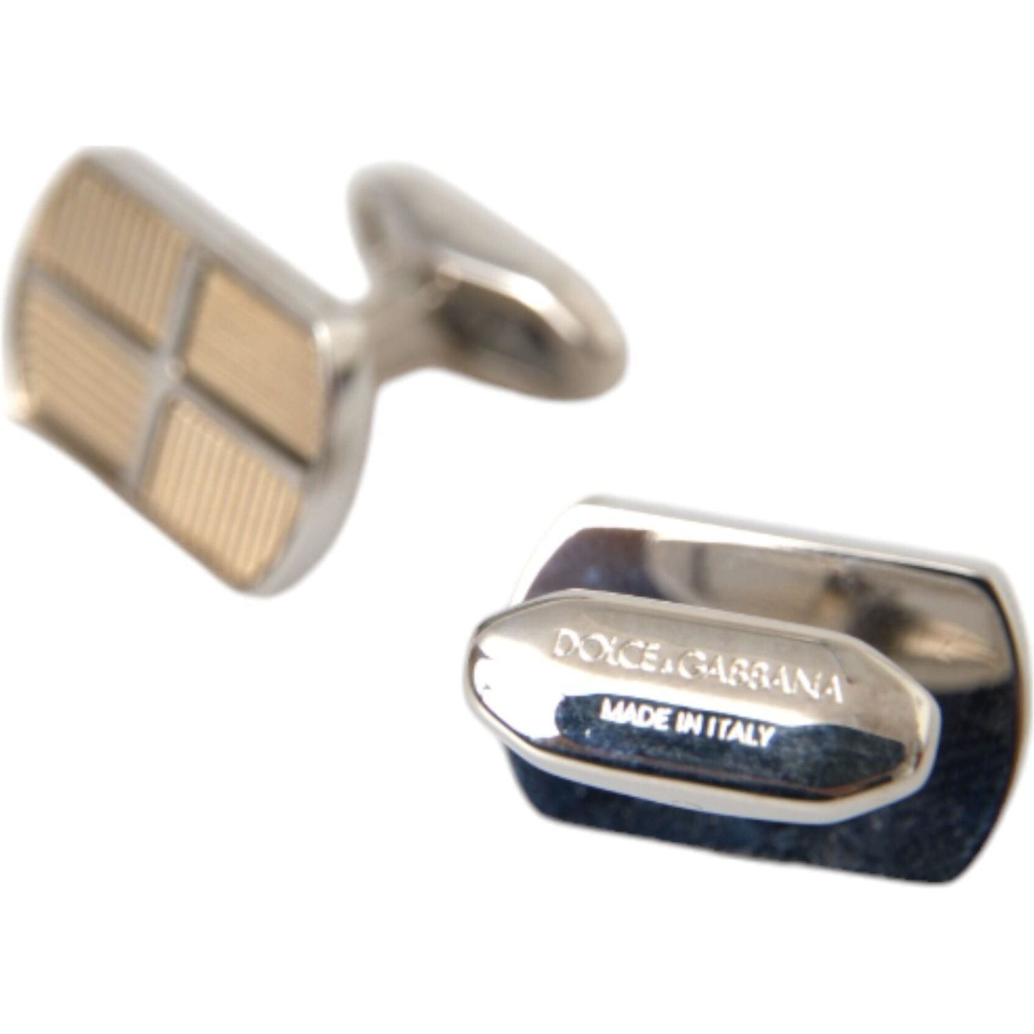 أزرار أكمام من النحاس المطلي بالذهب والفضة من دولتشي آند غابانا