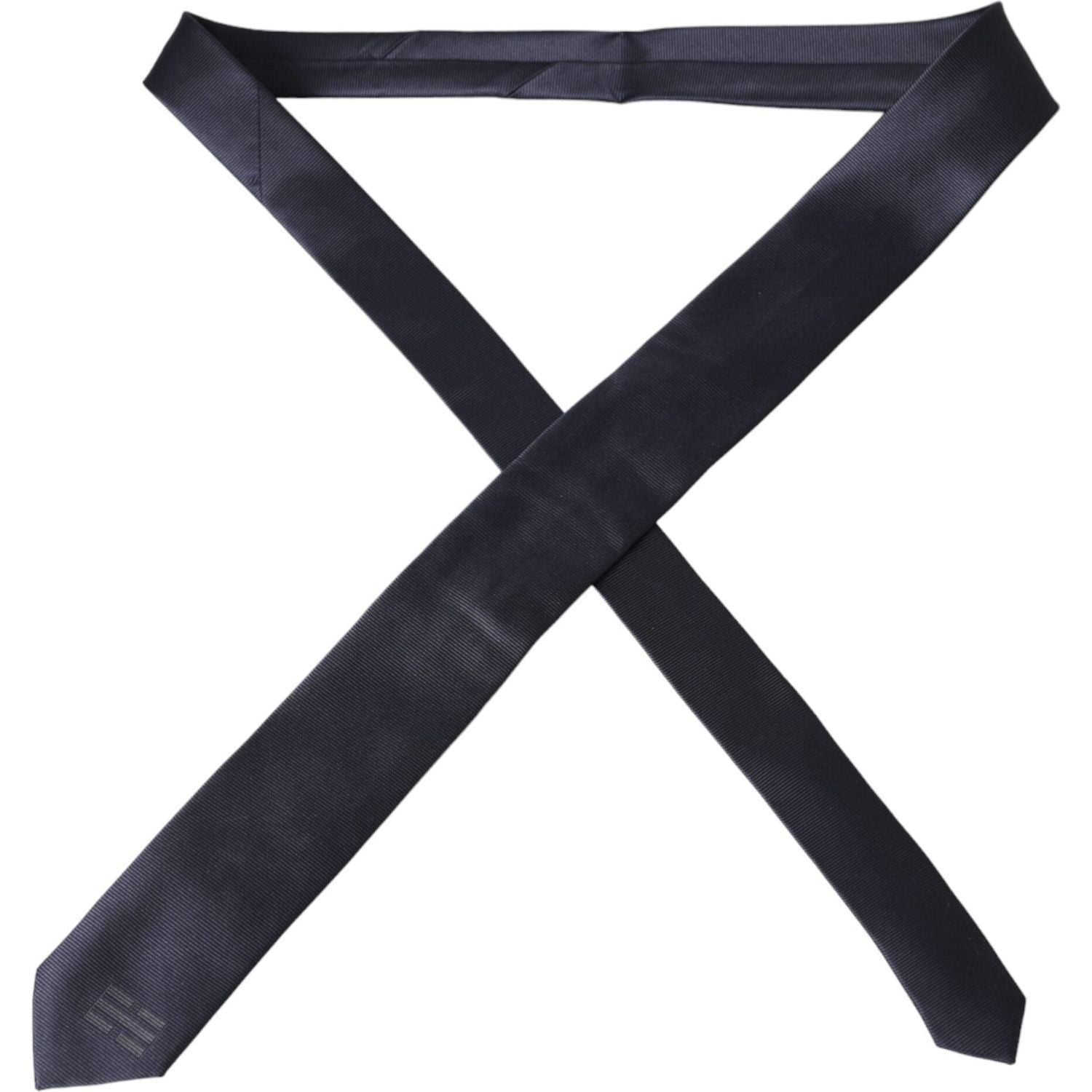 ربطة عنق دولتشي آند غابانا من الحرير الأزرق قابلة للتعديل للرجال