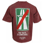 Dolce & Gabbana Maroon Print Round Neck Short Sleeves T-shirt TSH84574-46