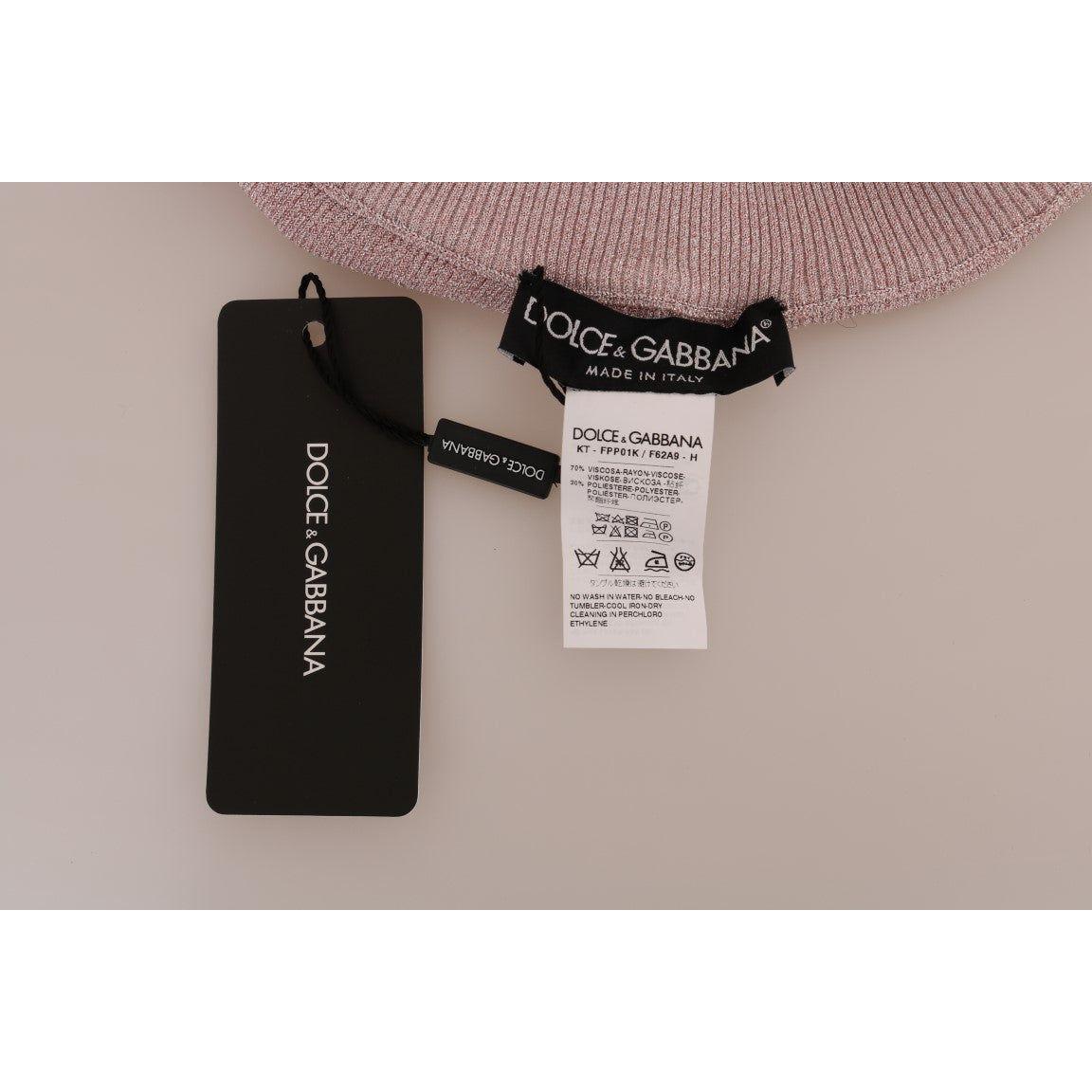 优雅粉色中腰弹力裤