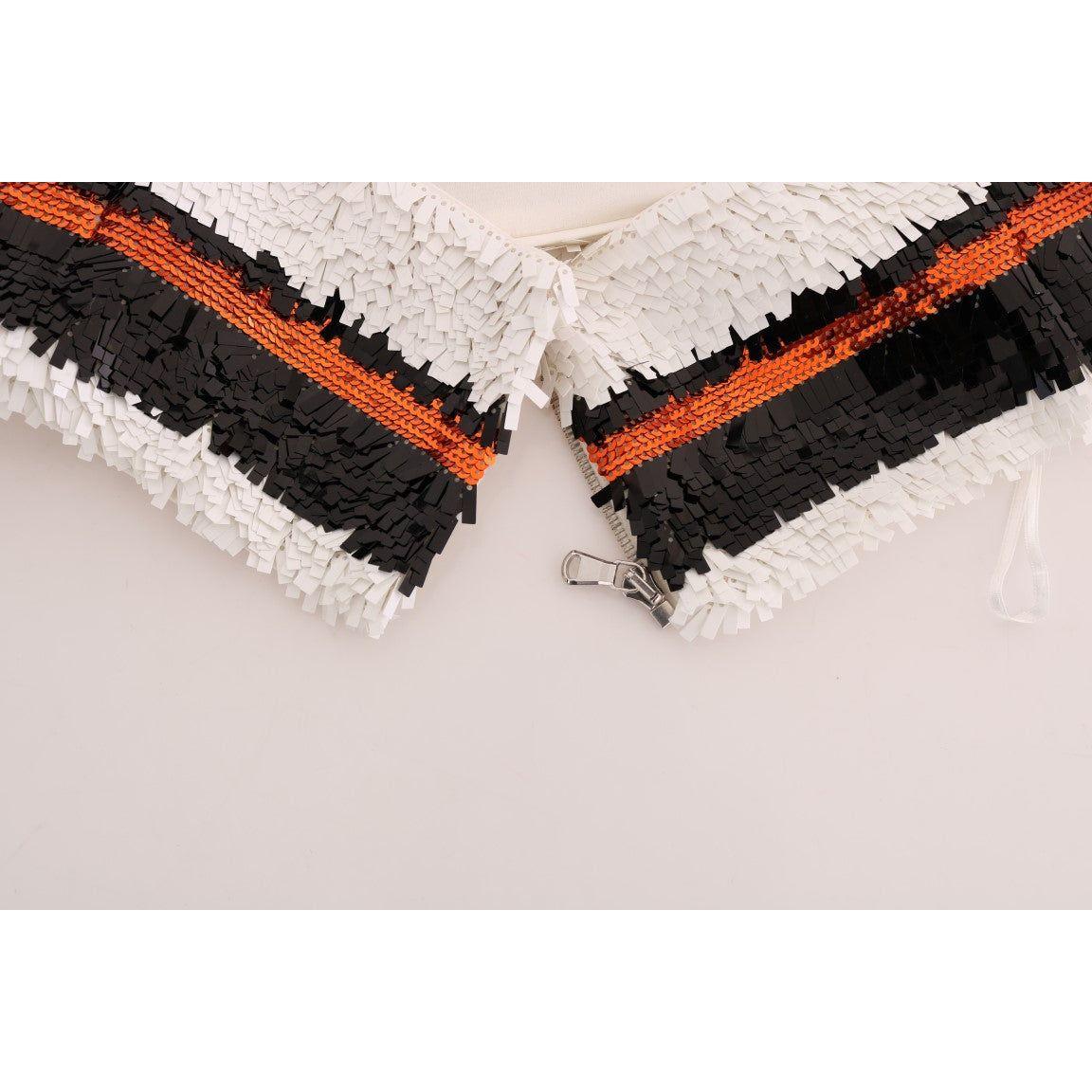 بلوزة من دولتشي آند غابانا مزينة بالترتر بألوان نابضة بالحياة