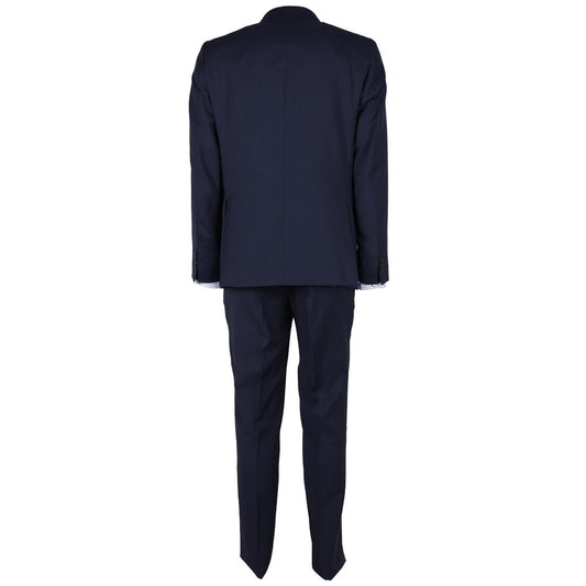 Made in Italy Blue Wool Men Suit ER-12394-IT46 | S