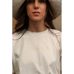 Don The Fuller White Cotton Women T-Shirt DO-6911-S