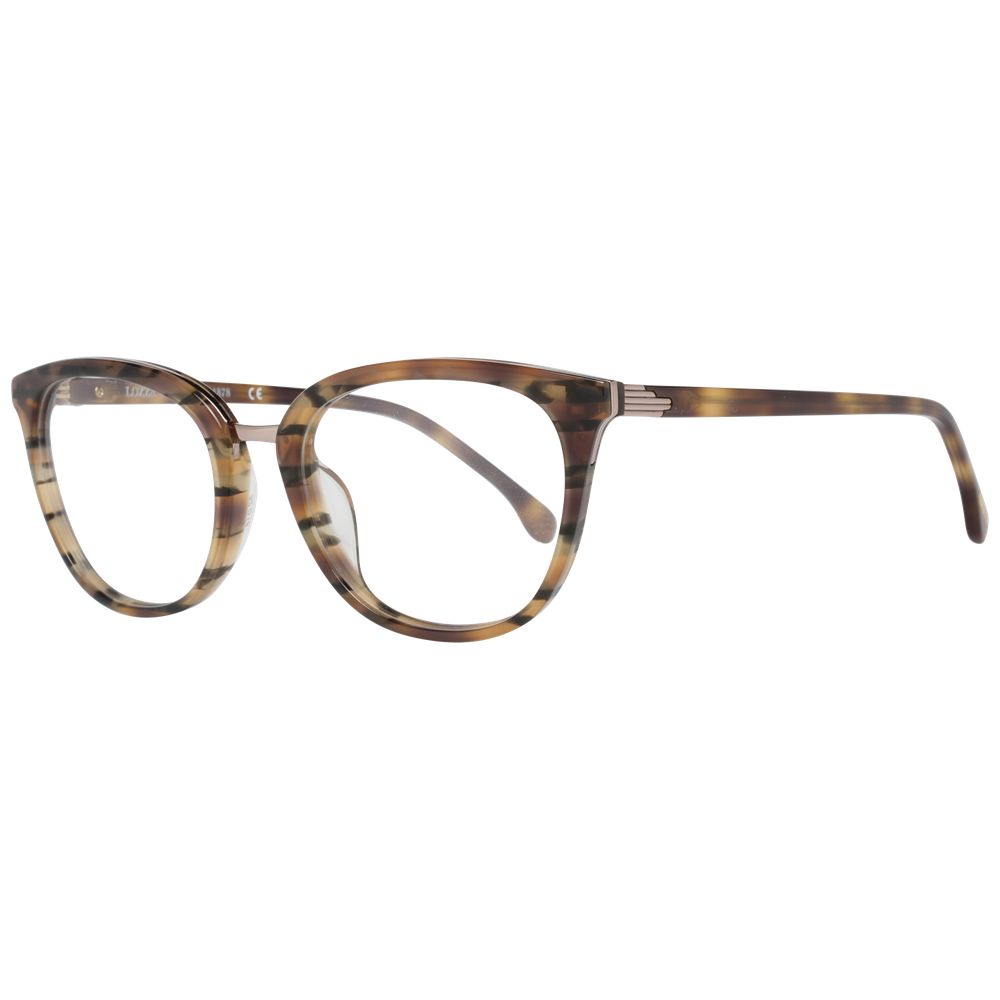 Lozza Multicolor Unisex Glasses Frame, full-rim, plastic, 52-18-135 size with multicolor pattern, includes branded case.
