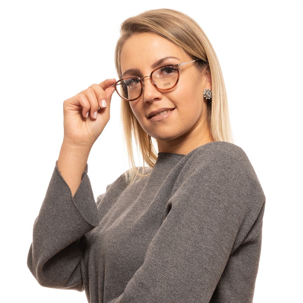 Lozza Brown Metal & Plastic Glasses (Frames)