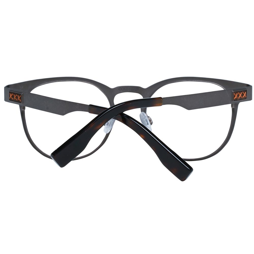 Ermenegildo Zegna Gray Men Glasses Frame