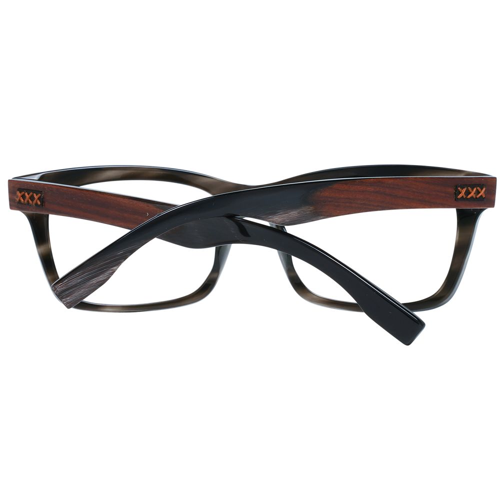 Ermenegildo Zegna Gray Men Glasses Frame