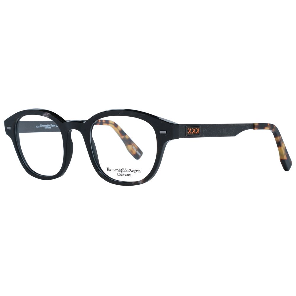 Ermenegildo Zegna Brown Horn Glasses (Frames)