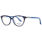 Longines Blue Women Glasses Frame Cat Eye Full-Rim Plastic, Size 54-14-140 for stylish eyewear enthusiasts.