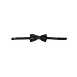 Dolce & Gabbana Dark Gray Silk Adjustable Neck Men Bow Tie FT3923
