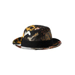 Dolce & Gabbana Multicolor Patchwork Women Fedora Wide Brim Hat