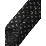 Dolce & Gabbana Black Jacquard Patterned Silk Adjustable Men Tie KRA3400