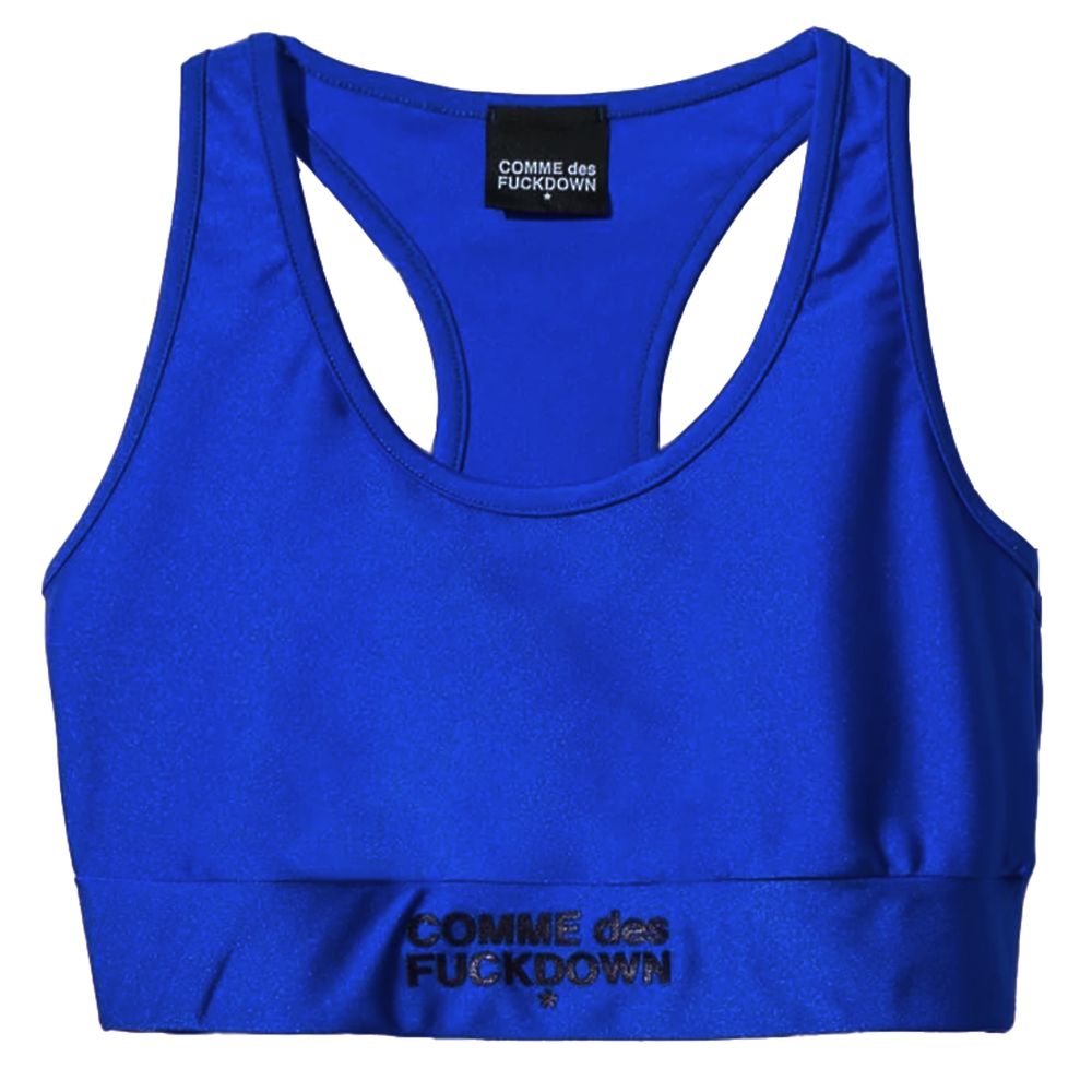 Comme Des Fuckdown Blue Nylon T-Shirt