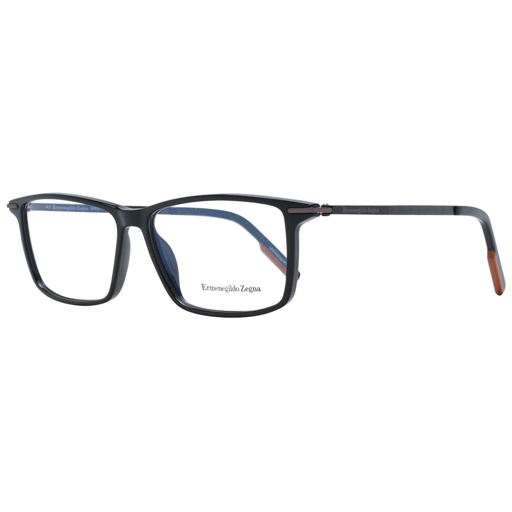 Ermenegildo Zegna Black Plastic Glasses (Frames)