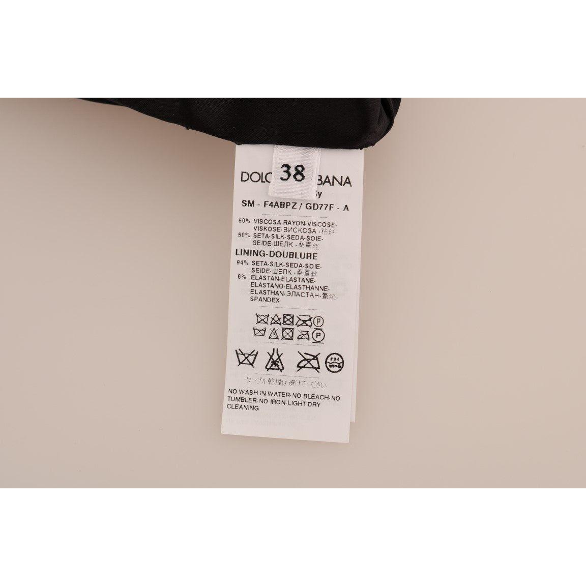 Dolce & Gabbana Brown Leopard Print Silk A-Line Skirt