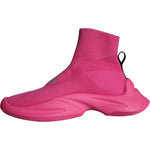 Dolce & Gabbana Pink Logo Print Slip On Socks Sneakers Shoes MV5843-44