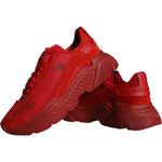 Dolce & Gabbana Red Leather Daymaster Low Top Sneakers Shoes MV5879-40