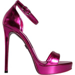 Dolce & Gabbana Fuchsia KEIRA Heels Ankle Strap Sandals Shoes LA11348-37