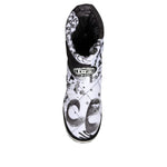 Dolce & Gabbana White Padded Logo Print Mid Calf Boots Shoes
