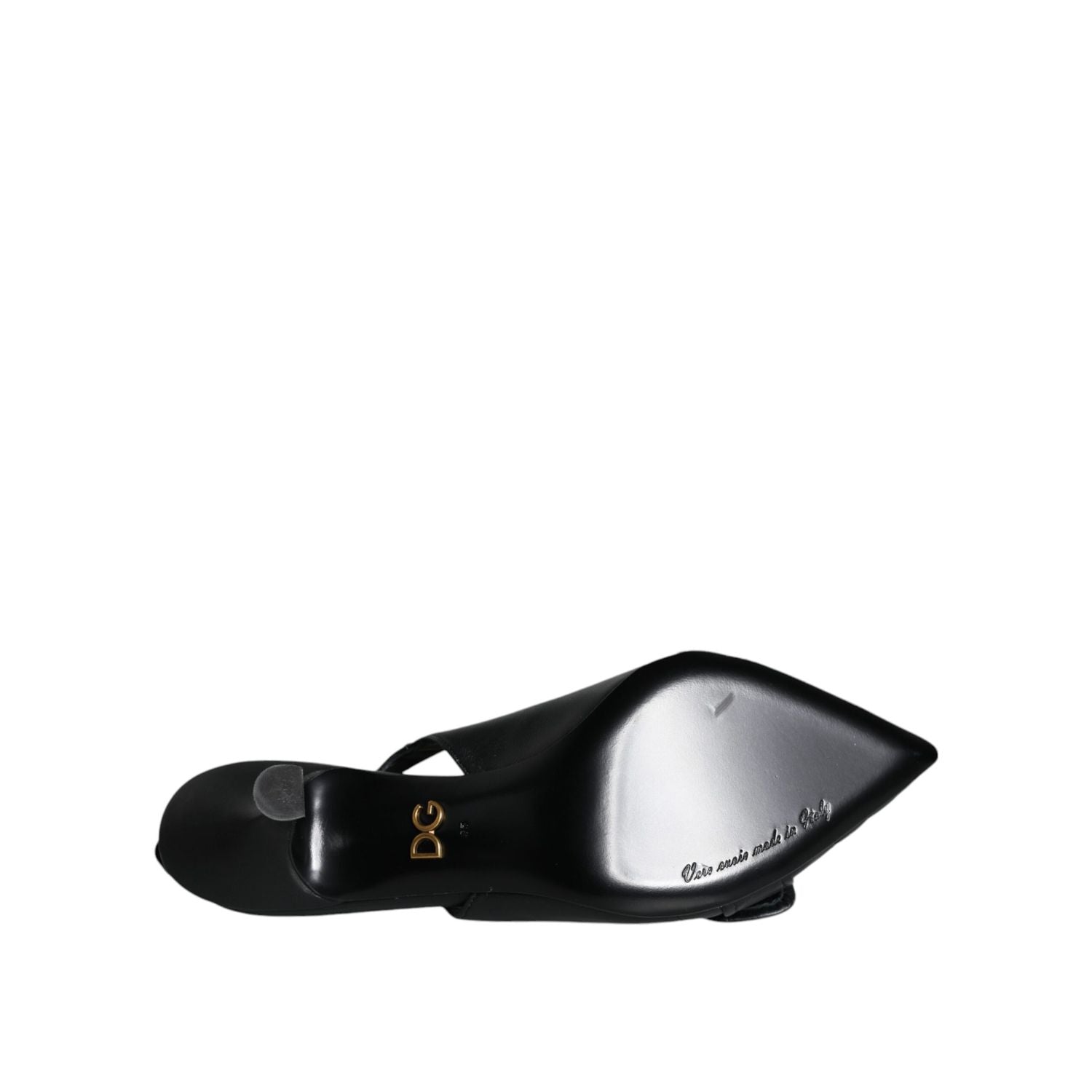 حذاء دولتشي آند غابانا ديفوشن الجلدي بكعب عالٍ باللون الأسود