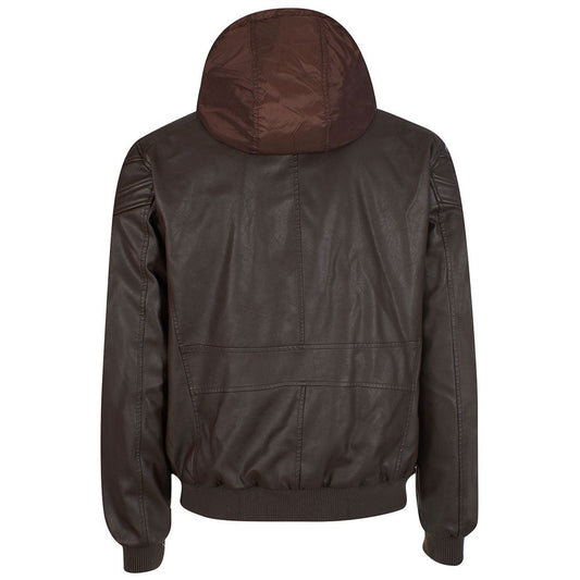 Yes Zee Brown Polyethylene Jacket YE-13674-M